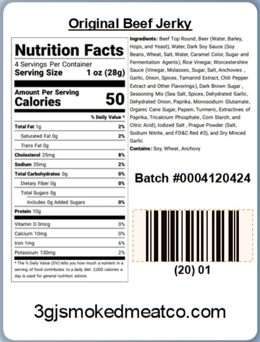 Far From Original Smoked Beef Jerky